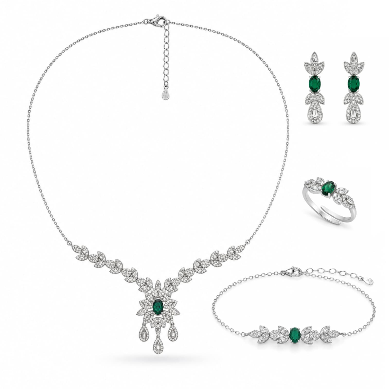 Set Easy Green din Argint 925 • id.10