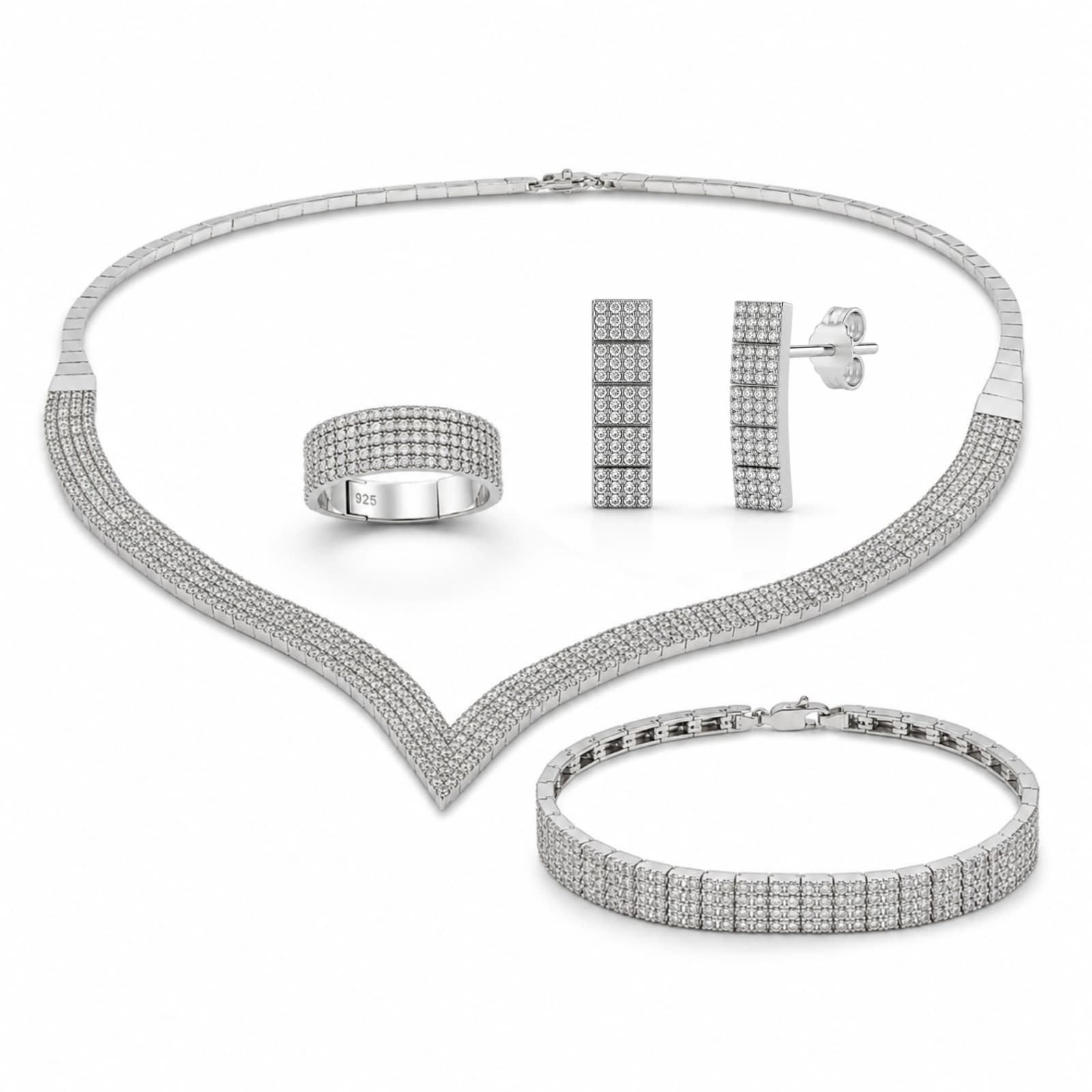 Set Forever Diamond din Argint 925 • id.26