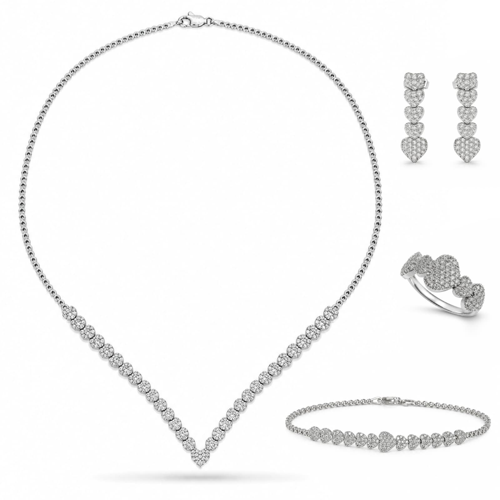 Set Pure Heart din Argint 925 • id.34